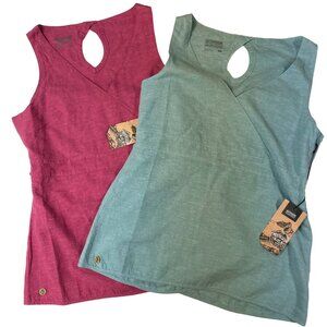 Bundle of 2 Outdoor Research Coralie Sleeveless Tops Pink Blue Sz SM